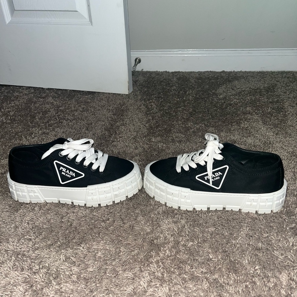 Authentic Prada platform/stacked sneaker